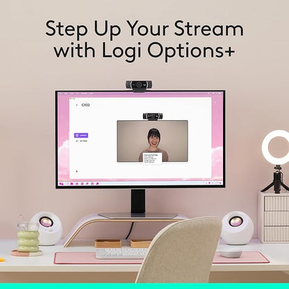 Logitech C922x HD Pro PC Webcam, Full HD 1080p/30fps or 720p/60fps Video - Image 9