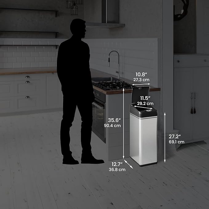 iTouchless 50 Liter / 13 Gallon Kitchen Trash Can - Image 6