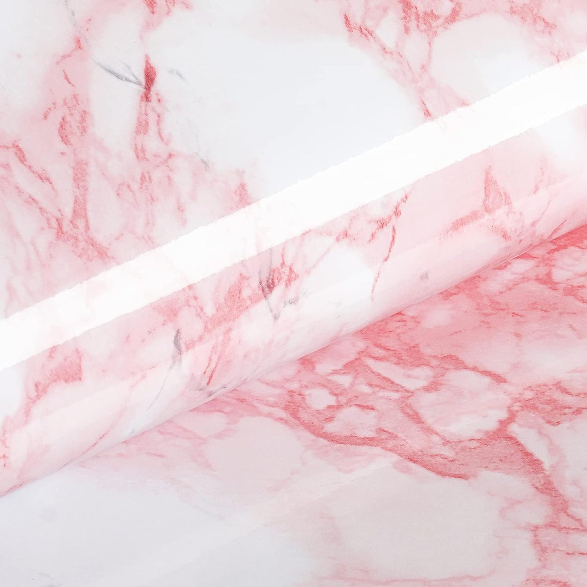 Livelynine 24x197 Marble Contact Paper Peel and Stick Countertops Waterproof Hot Pink Marble Wallpaper for Walls Bedroom Shower Bathroom Wall Paper Decor Kitchen Vinyl Wrap Shelves Counter Desk Cover