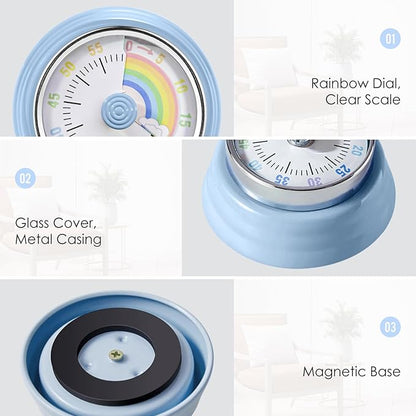 Teeloray Visual Timer for Kids Rainbow Kitchen Timer - Image 5