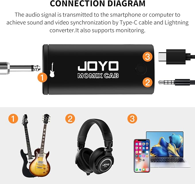 JOYO Guitar Audio Interface Pocket Internal Recording Sound Card - Image 6