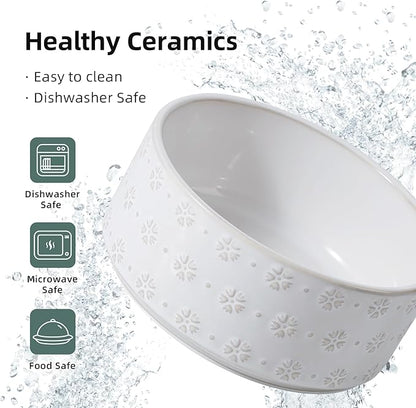 7.3inch Ceramic Raised Dog Bowl Set, Elevated - Image 7