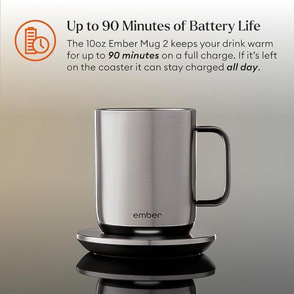 Ember Temperature Control Smart Mug 2, 10 Oz, App-Controlled Heated Coffee Mug - Image 3