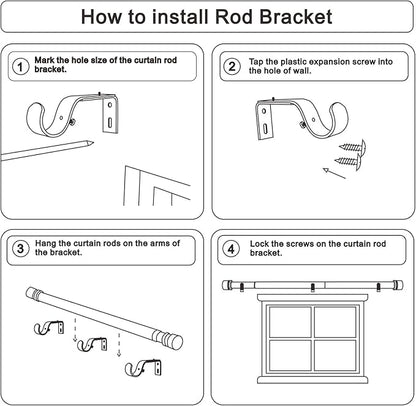 Latest Curtain Rods for Windows 28 to 120 Inches Length Adjustable 1 Inch - Image 7