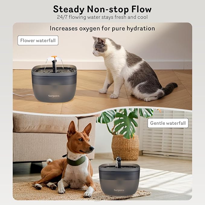 Automatic Cat Feeder and Water Dispenser FW1, Wire or Battery Cat Food - Image 4