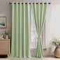 JIUZHEN Light Green Blackout Curtains by JIUZHEN