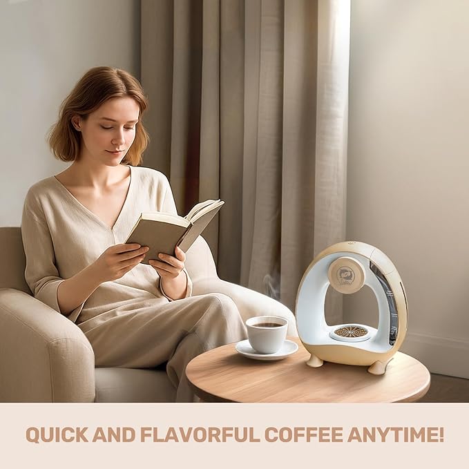 Single Serve Coffee Maker, Fast Brew in 2 minutes, Stylish＆Compact Design - Image 2