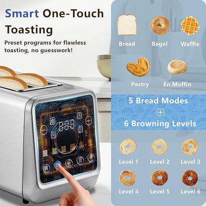 Smart Toaster 4 Slice, Touch Screen, Digital Toasters - Image 4