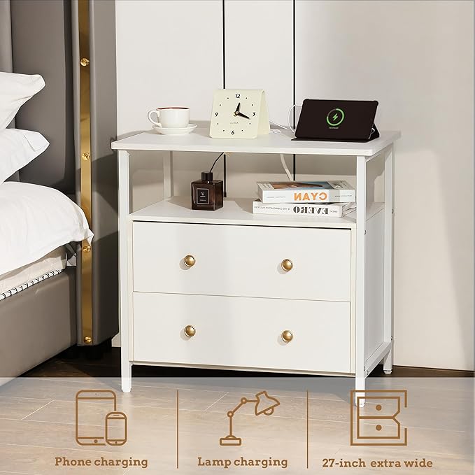 Edbuosy 27 inch Wide Night Stand - Image 4