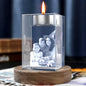 3D Photo Crystal,Personalized Memorial Gift for Mom,Dad,3D Picture in Crystal,Custom Photo Cifts,Personalized Christmas,Birthday,Anniversary, Couple Gifts
