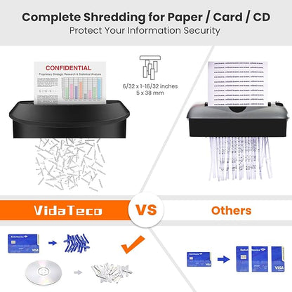 Paper Shredder 14-Sheet Cross-Cut Shredder - Image 3