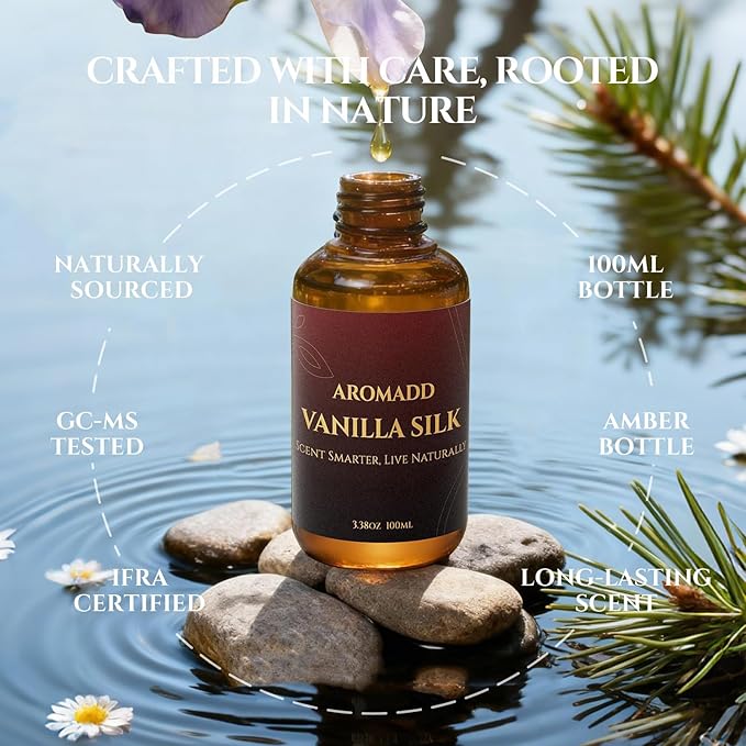AROMADD Vanilla Silk Diffuser Oil Inspired by Luxury Hotel Scent 3.38 Fl Oz - Image 3