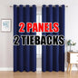 MIUCO Room Darkening Grommet Thermal Insulated Blackout Window Curtains Panels by MIUCO