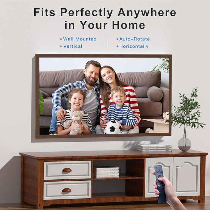 Extra-Large Digital Picture Frame 32"-Wood-Frame - Image 4
