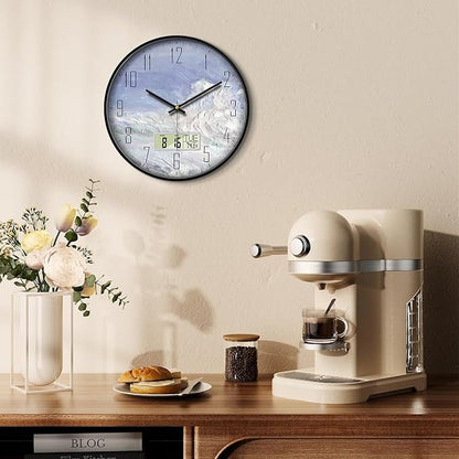 SCOAGE Digital Wall Clock Battery Operated - Image 4