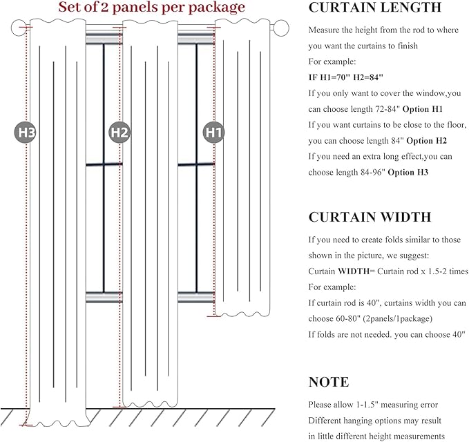 Warm Cream Thick Linen Black Out Curtains 84 Inch Long - Image 7