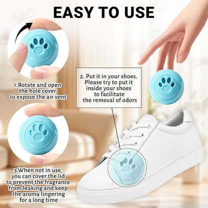 STRN Sneaker Deodorizer Balls 8 Packs Baby Powder Scent Shoe Odor Elimination - Image 3