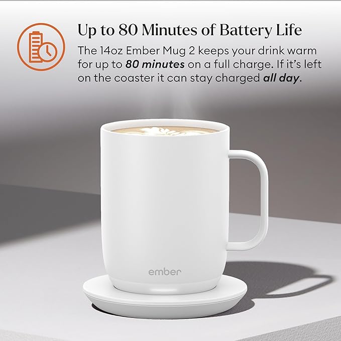 Ember Temperature Control Smart Mug 2, 14 Oz, App-Controlled Heated Coffee Mug - Image 3