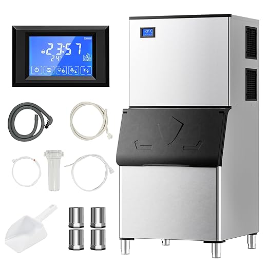 EUHOMY Commercial Ice Maker Machine, 800lbs/24H, Industrial Ice Machine by EUHOMY