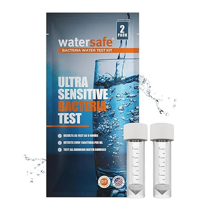 Watersafe® Bacteria Water Test Kit – USA-Made – Results as Fast as 6 Hours – by Watersafe