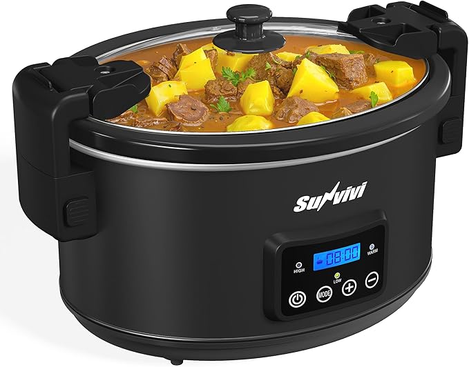 Sunvivi 8.5 Quart Programmable Slow Cooker: Multi-Cooker Food Warmer by WeGetLife