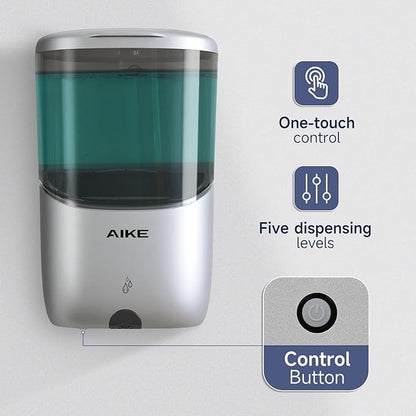 AIKE Liquid Automatic Wall Mount Soap Dispenser, Battery Operated Model AK1216 - Image 5