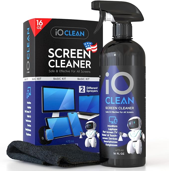 Screen Cleaner Spray – Best Large Cleaning Kit by iOCLEAN