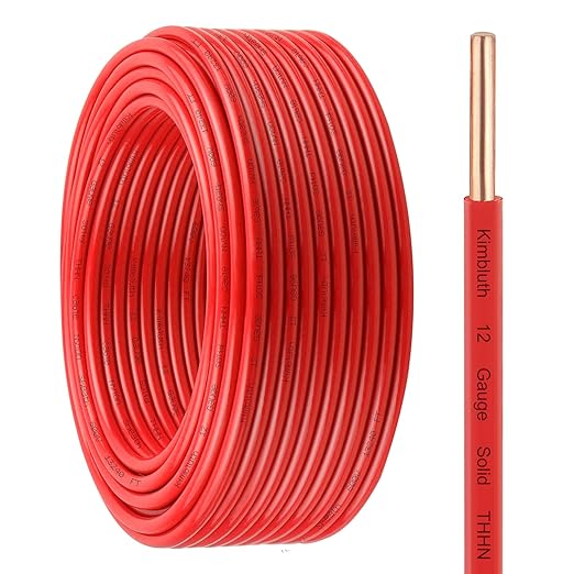 THHN Wire 12 Gauge 75 FT OFC Electrical Wire, 12 AWG Solid Copper Wire Rated up by SimpleandPractical