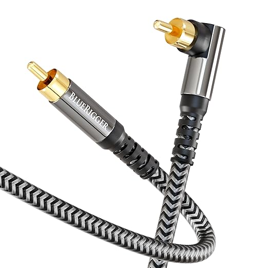 BlueRigger Subwoofer Cable 90D – Compatible by BlueRigger