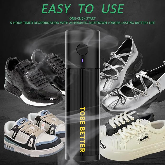 Shoe Deodorizer Rechargeable Ozone Tech Eliminates Odors in All Footwear - Image 5