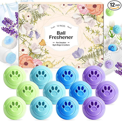 STRN Sneaker Deodorizer Balls 12 Packs, Linen & Lavender & Jasmine & Baby by STRN-Delicate%C2%B7Cozy%C2%B7Stylish