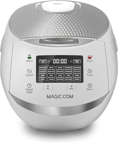 MAGiC COM multi-Functional Digital Rice Cooker 10 Cup Uncooked, 15-in-1 by MAGiCCOM