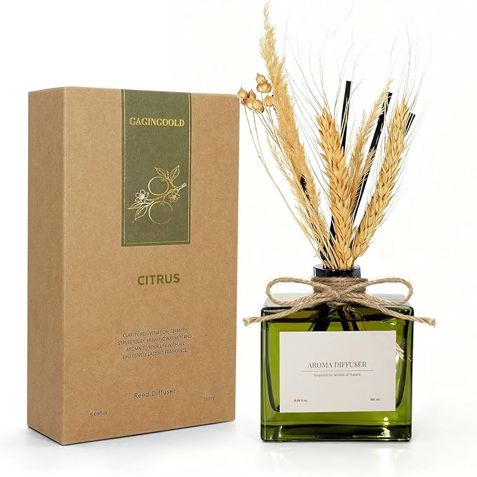 Reed Diffuser, 6.09 oz Citrus Grove Scent Diffuser by GAGINGOOLD