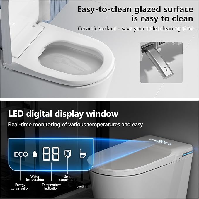 Luxury Smart Toilet Built In, Bidet - Image 5