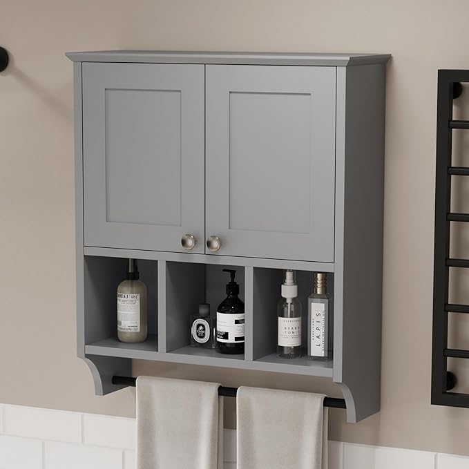 Medicine Cabinets, Bathroom Cabinet Wall Mounted 2-Door - Image 4