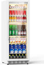 Commercial Merchandiser Refrigerator, 13.8 Cu Ft Display Beverage Fridge by Velivi