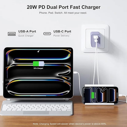 3 Pieces USB C Wall Charger for iPhone 14/15/16/17 Pro Max Plus Cube, 20W PD - Image 2