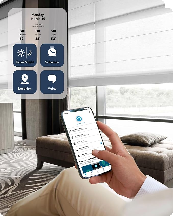 Graywind Smart Roman Shades 20% Blackout Compatible - Image 3