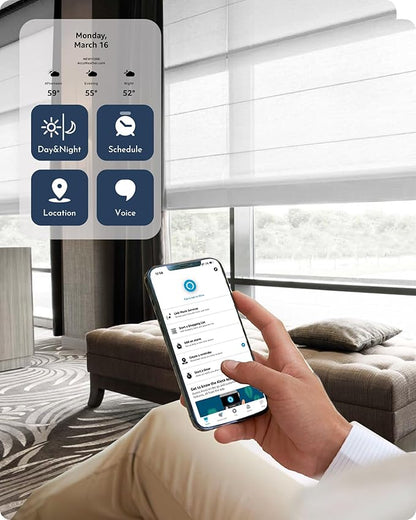 Graywind Smart Roman Shades 20% Blackout Compatible - Image 3