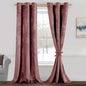 JIUZHEN Velvet Curtains 90 inches Long by JIUZHEN