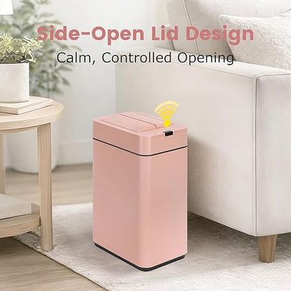 Sensor Trash Can with Butterfly Lid 2.6 Gallon Rectangular Automatic Garbage Can - Image 3