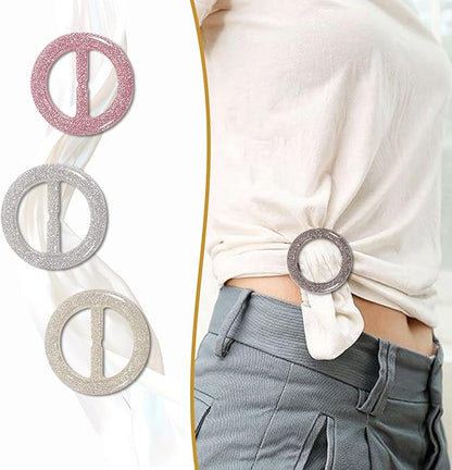 T-Shirt Clips 9 PCS, Clothes Corner Knotted Button, Fashion Alloy Pearl - Image 3