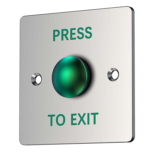 Push to Exit Button for Door Access Control Big Press Button Waterproof by YUANWIN