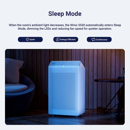 winix 5530 air purifier (new generation of 5500-2, front angle view