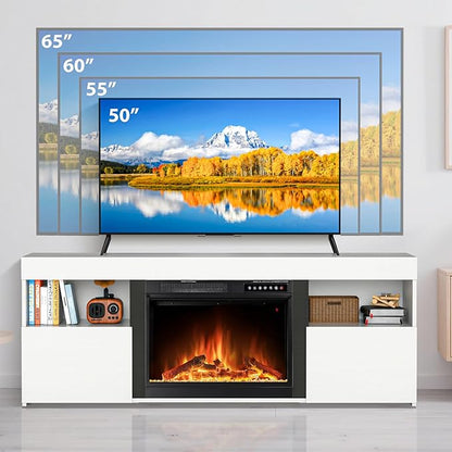 59" Electric Fireplace TV Stand - Image 6