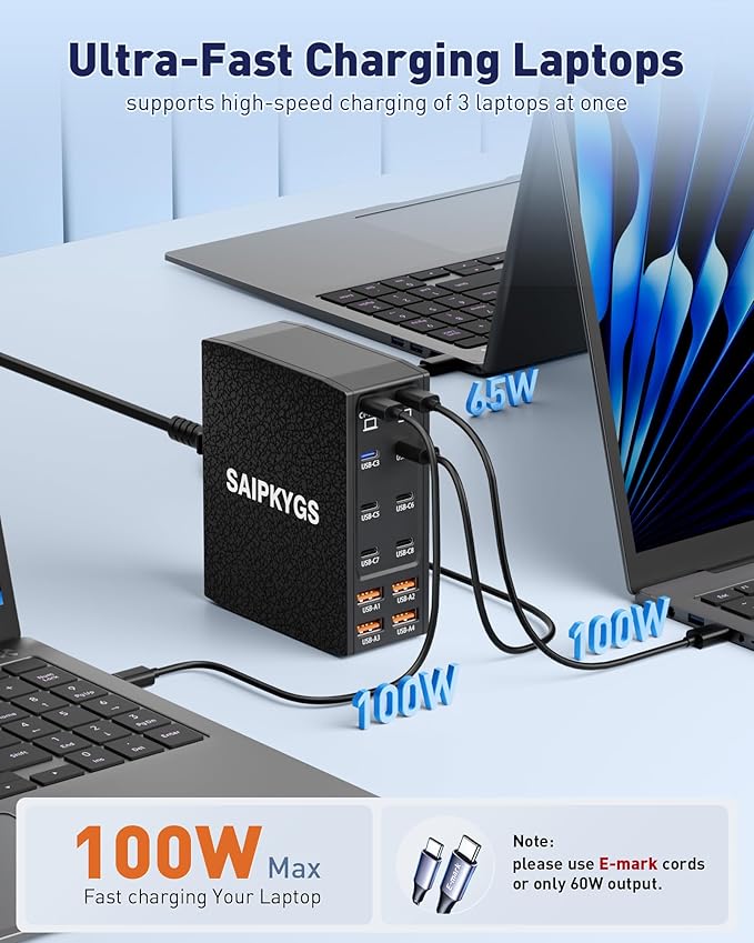 USB Charging Station, 12-Port USB C Charger Block - Image 3