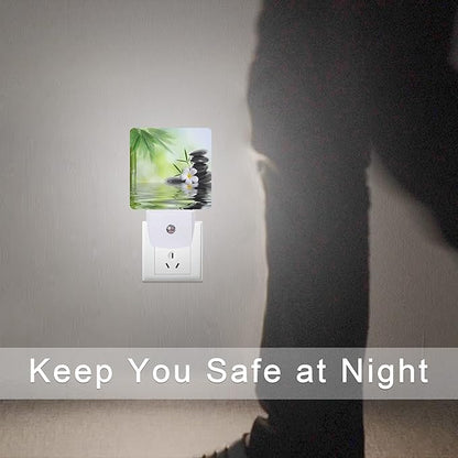 Smoaffly Zen Stones Bamboo Tree Jasmine Flower Spa Night Light Plug-in LED - Image 7