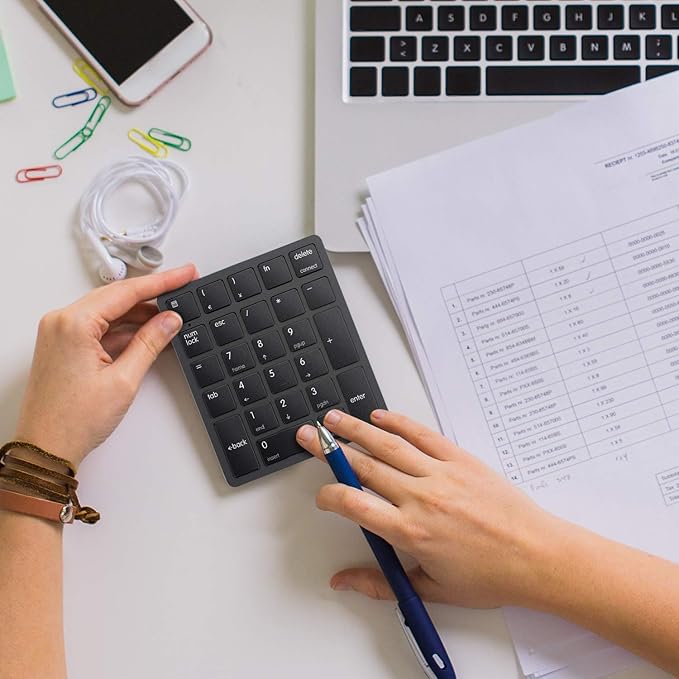 havit Bluetooth Number Pad Wireless Numeric Keypad Numpad 26 Keys Portable Mini - Image 7