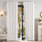 Lazzzy White Blackout Velvet Curtains by Lazzzy