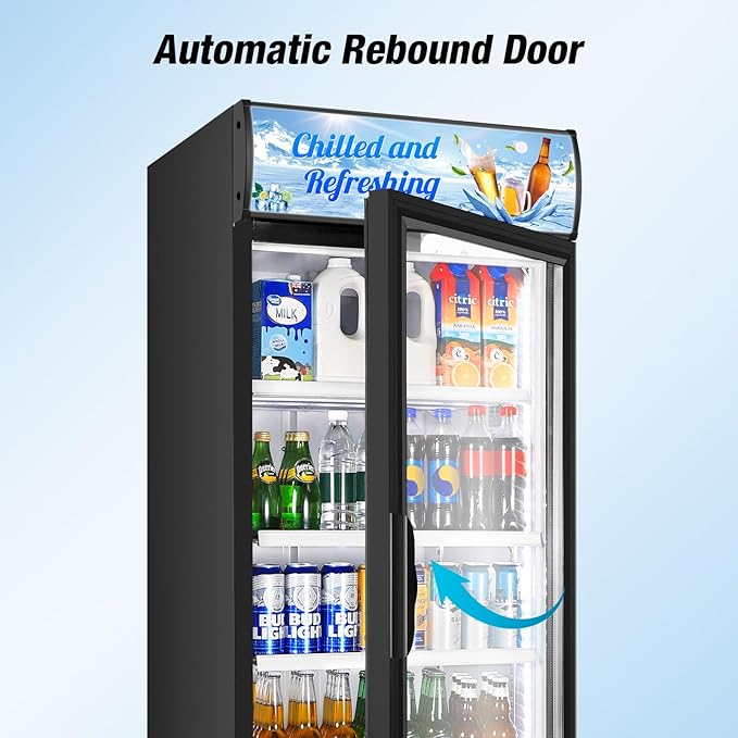 Commercial Beverage Refrigerator, 24 Inch Beverage Fridge, 15 Cu. Ft. Drink - Image 8